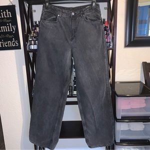 H&M Black Wide Leg High Wasted Jeans